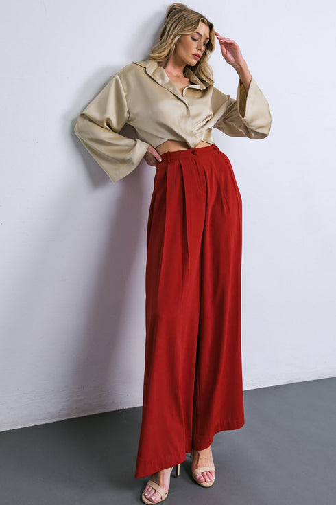 powerful-charm-woven-satin-top Flying Tomato-Sophia's Style-9